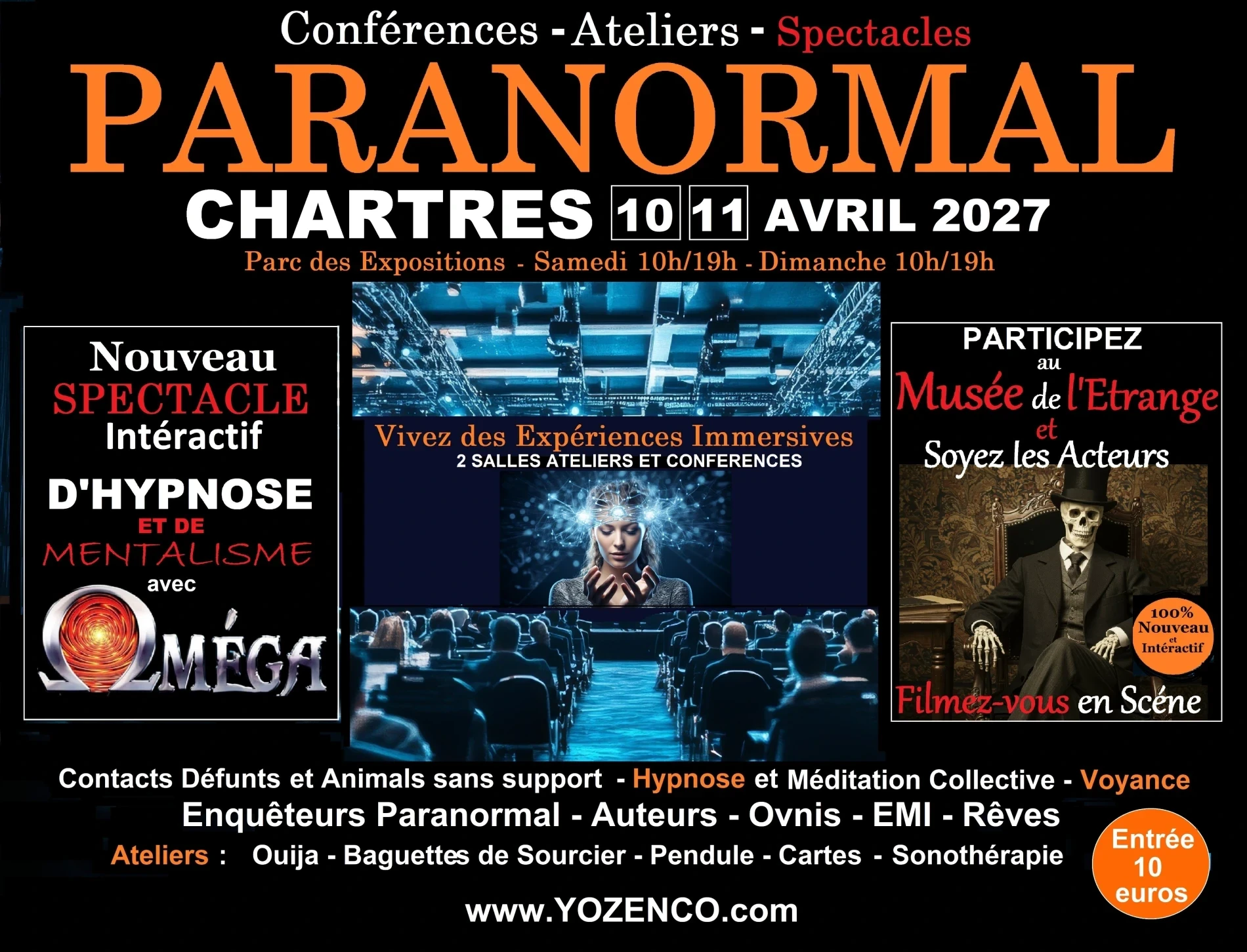 Conférences - Ateliers et Spectacles du Paranormal 