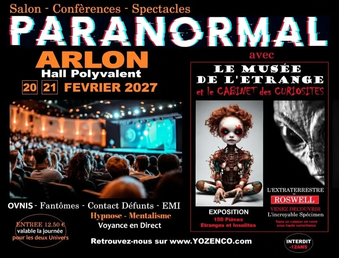 Conférences - Ateliers et Spectacles du Paranormal 